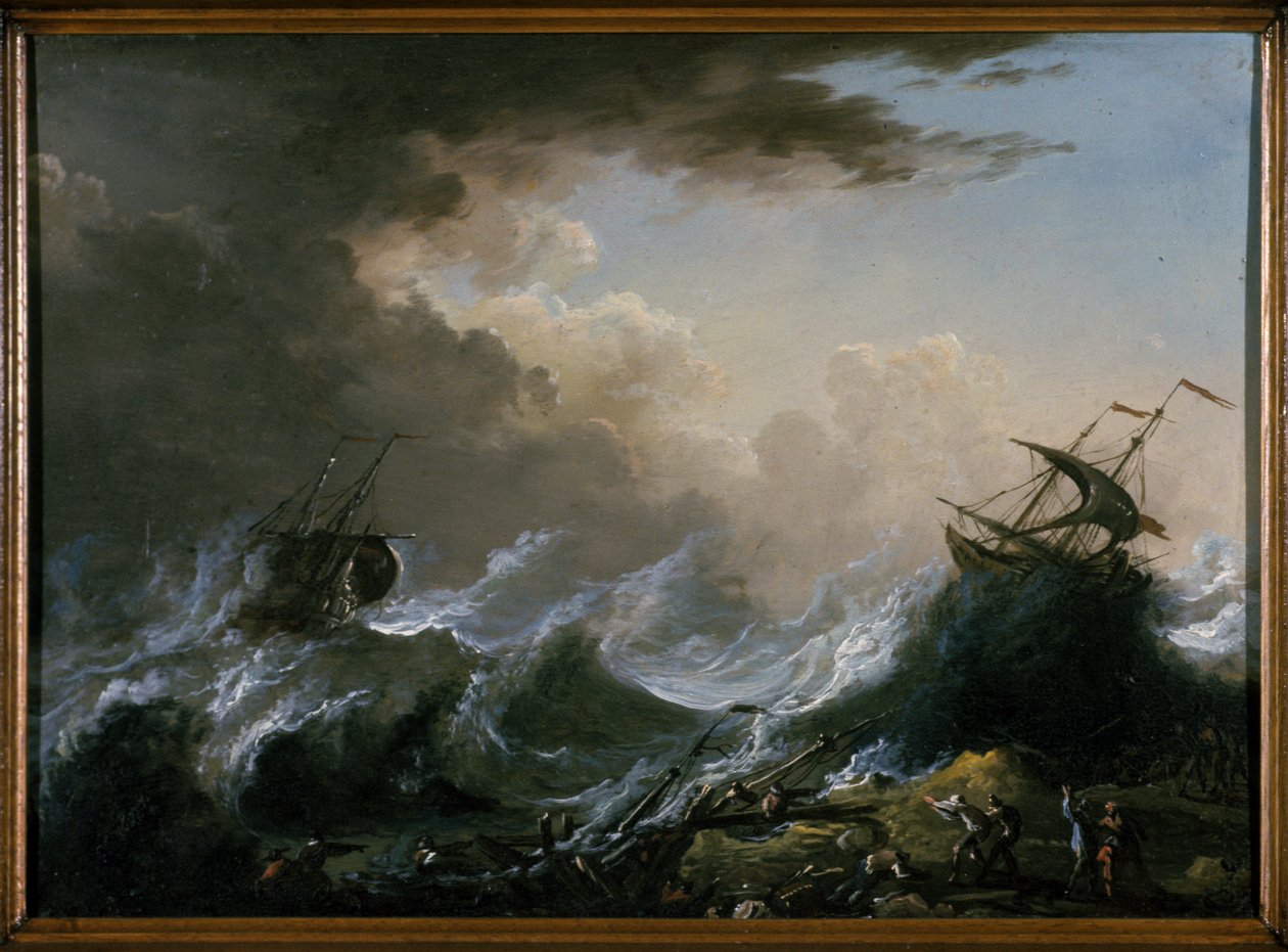Tormenta en el mar y naufragio de Christian Wilhelm Ernst Dietrich