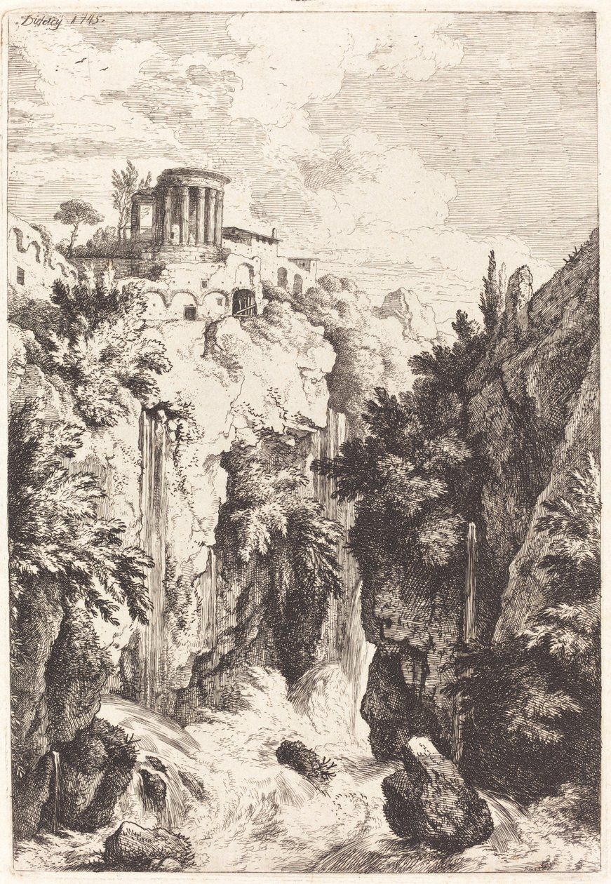 Templo de la Sibila, Tívoli de Christian Wilhelm Ernst Dietrich