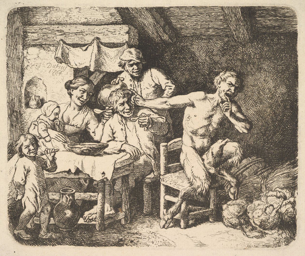 El sátiro y el campesino de Christian Wilhelm Ernst Dietrich