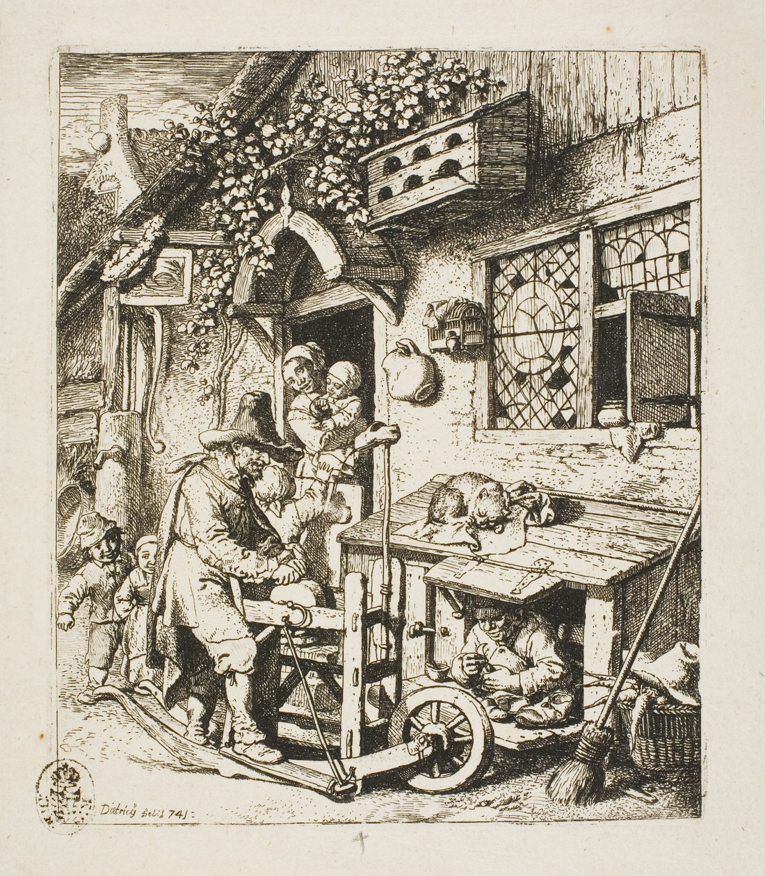 El afilador de tijeras de Christian Wilhelm Ernst Dietrich
