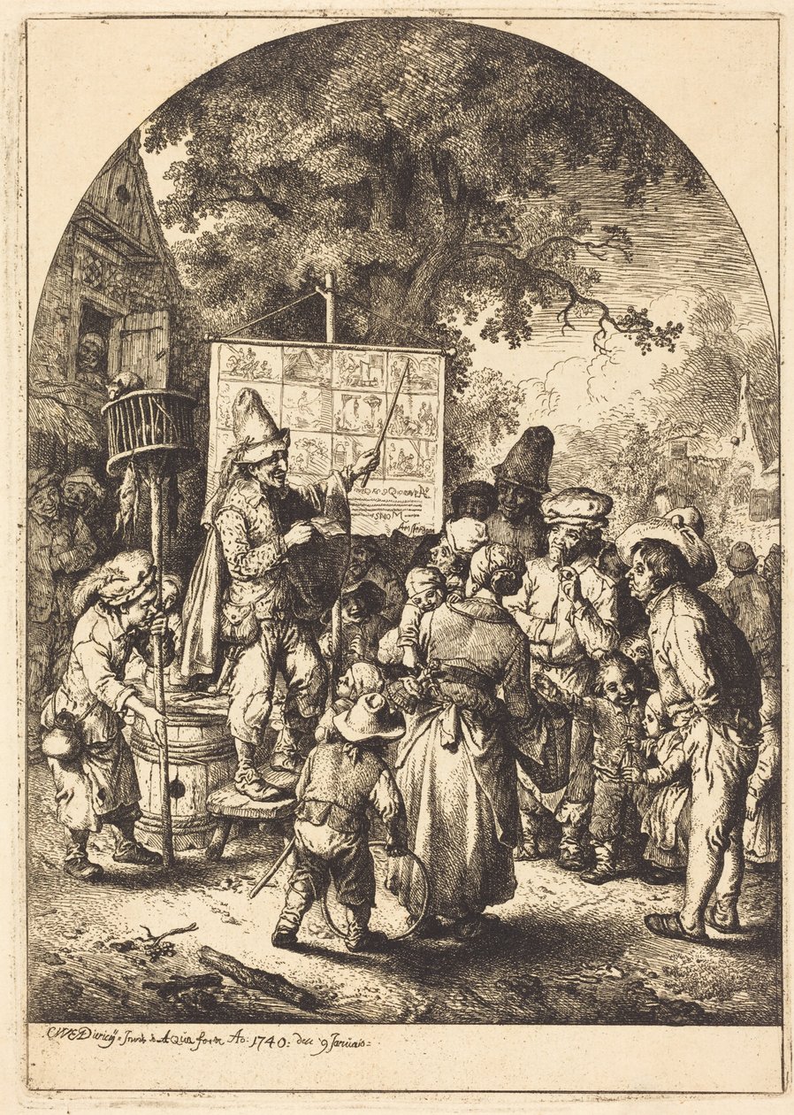 El cantante en la feria rural de Christian Wilhelm Ernst Dietrich