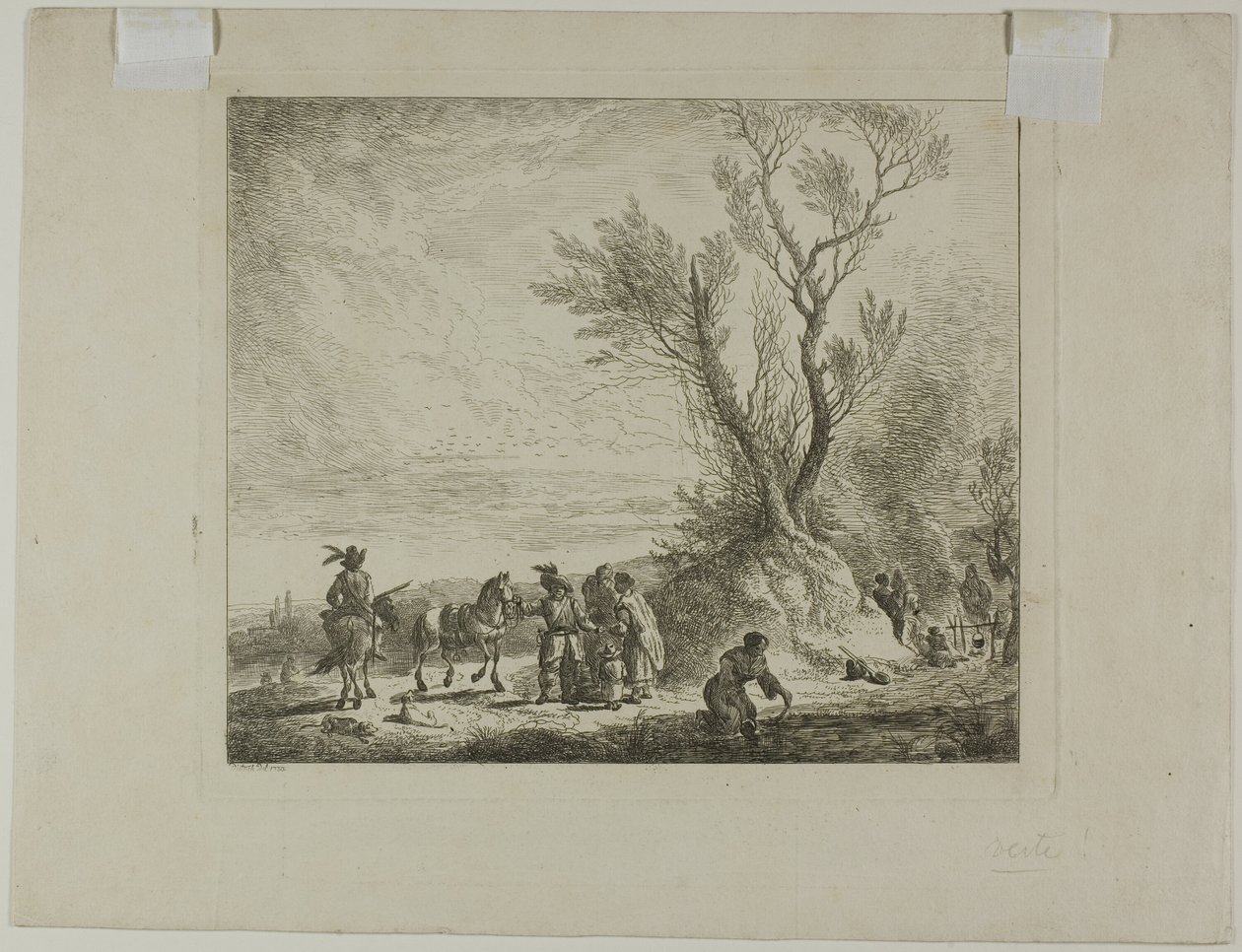 Campamento de caminantes de Christian Wilhelm Ernst Dietrich