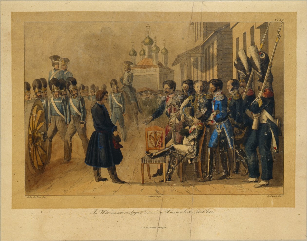 Vyazma el 30 de agosto de 1812, 1820s de Christian Wilhelm Faber du Faur von