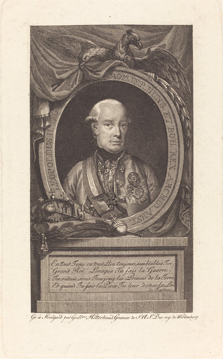 Leopoldo II, Emperador del Sacro Imperio Romano de Christian Wilhelm Ketterlinus