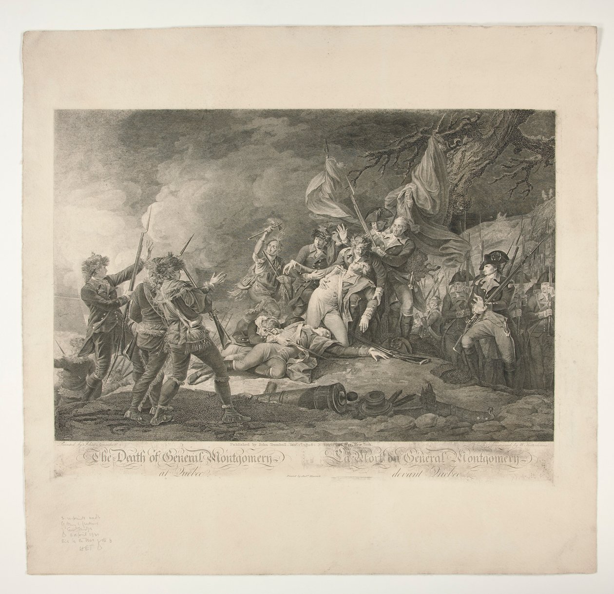 La muerte del general Montgomery en Quebec de Christian Wilhelm Ketterlinus