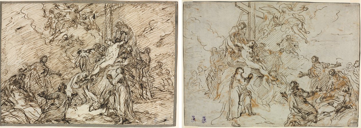 La deposición (recto) y (verso) de Christian Wink