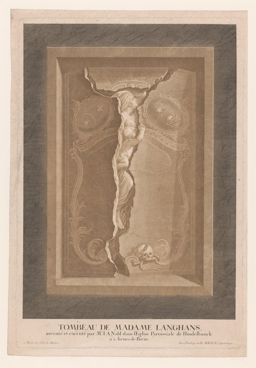 Tumba de María Magdalena Langhans en la iglesia de Hindelbank
Tombeau de Madame Langhans (...) (título en el objeto) de Christian von Mechel