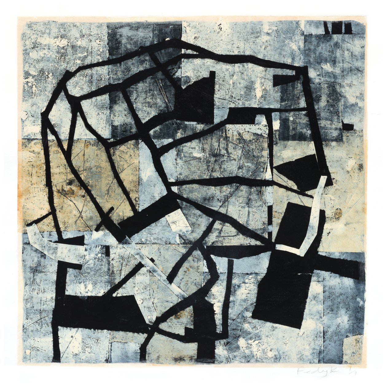 North Key, 2016 (monotipo sobre papel) de Christina Fedyk