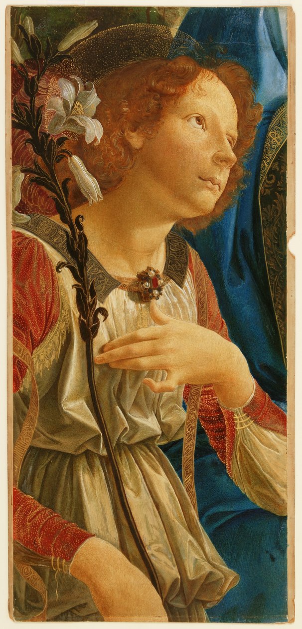 Estudio del ángel Gabriel, de "La Virgen y el Niño con dos ángeles", según Verrocchio de Christina Herringham