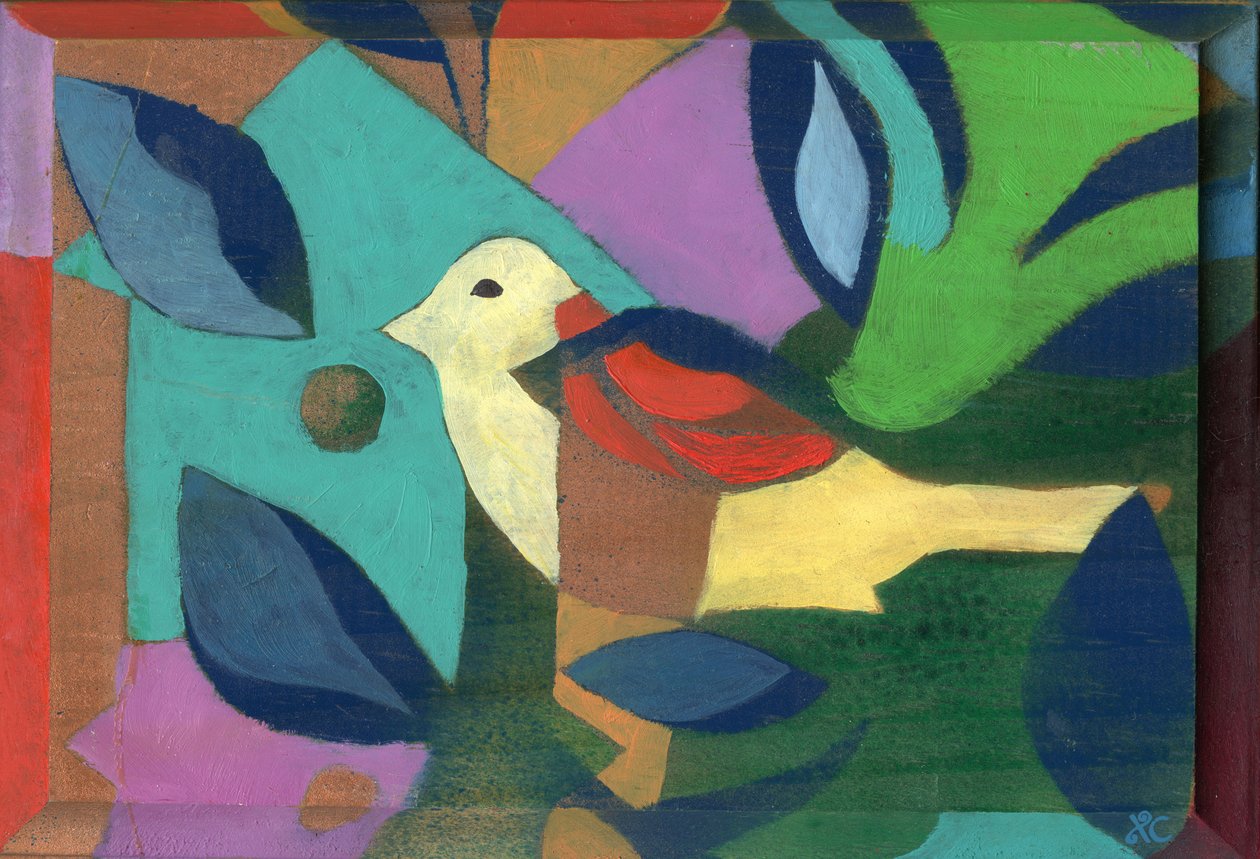 Little Yellow Bird, c. 2023 (acrílico sobre panel) de Christina Saj