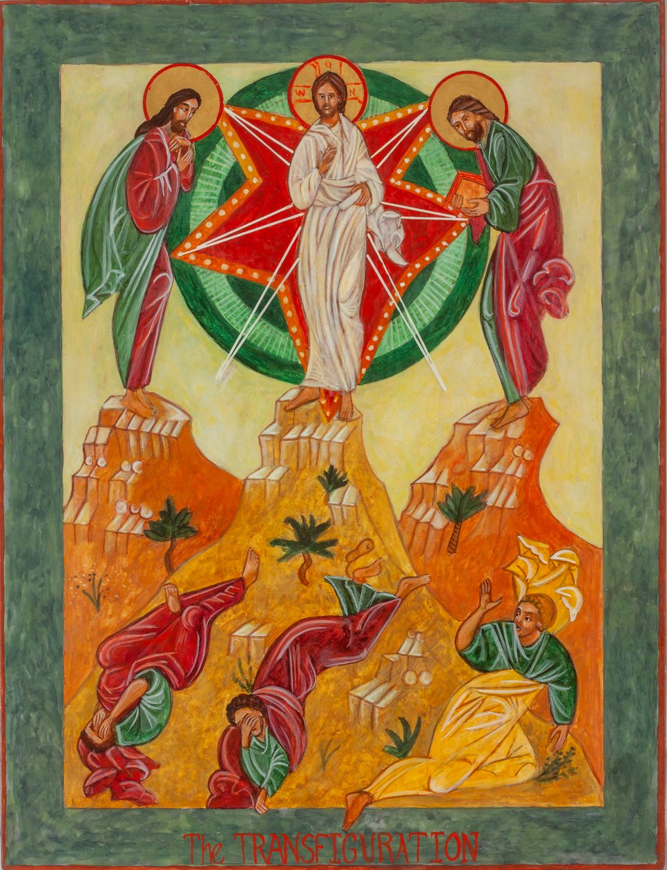 La Transfiguración, 2001 (temple al huevo, madera, pan de oro) de Christine Hales