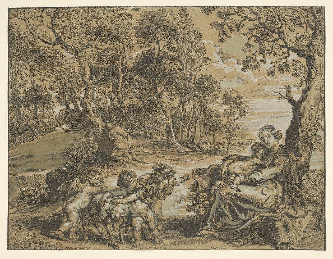 Descanso en la Huida a Egipto de Christoffel Jegher