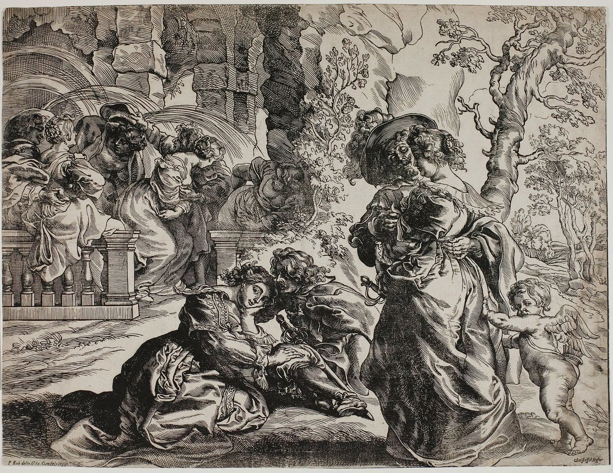 El jardín del amor, mitad derecha de Christoffel Jegher