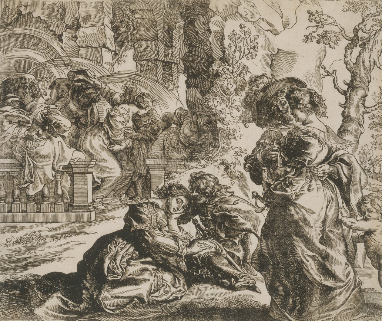 El Jardín del Amor bloque derecho, 1630s de Christoffel Jegher