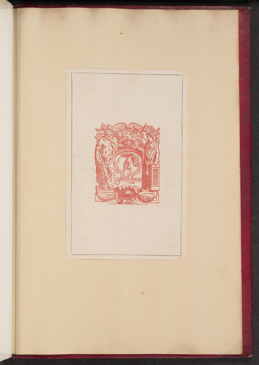 Dispositivo del impresor para la prensa Plantin de Christoffel Jegher after Sir Peter Paul Rubens