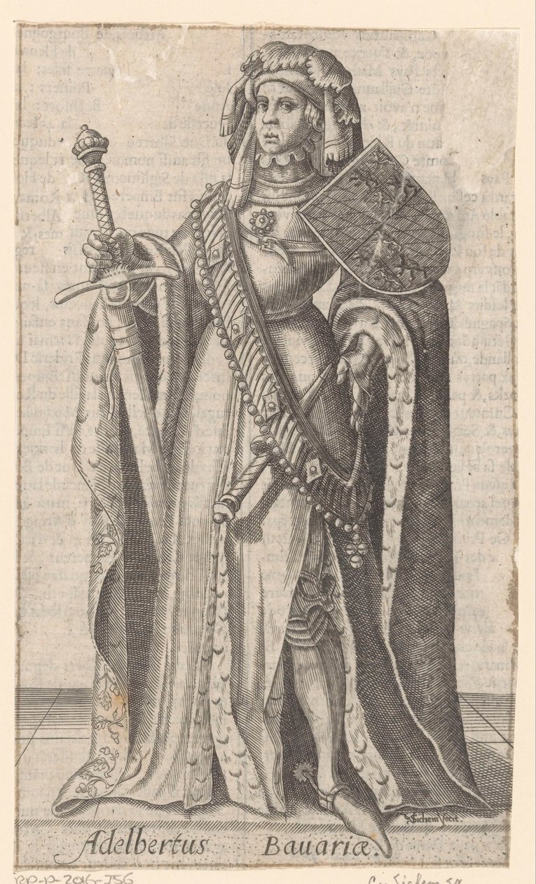 Retrato de Alberto de Baviera, conde de Holanda, Henao y Zelanda de Christoffel van Sichem (I)