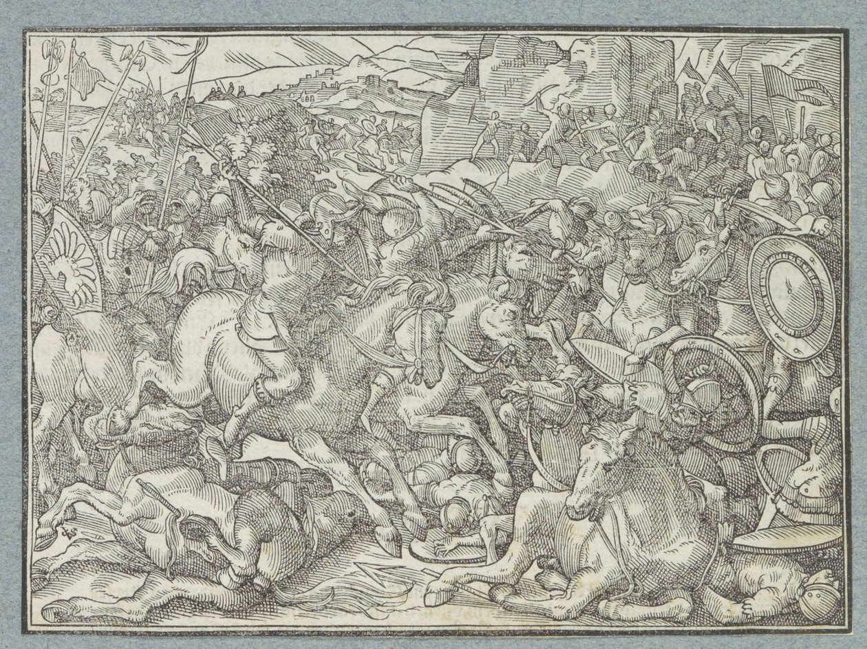 Batalla en la cara de la roca
Batalla de los israelitas contra los benjaminitas de Christoffel van Sichem (I)