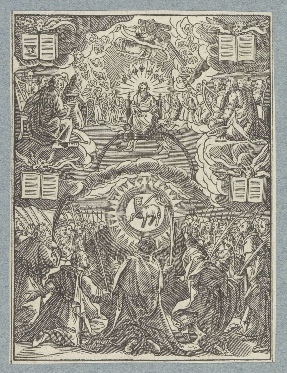 Adoración del Cordero Místico de Christoffel van Sichem (II)