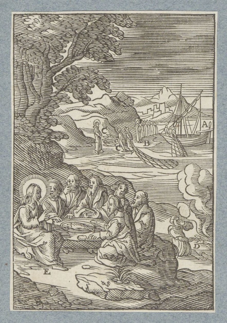 Cristo entrega las llaves del cielo a Pedro de Christoffel van Sichem (II)