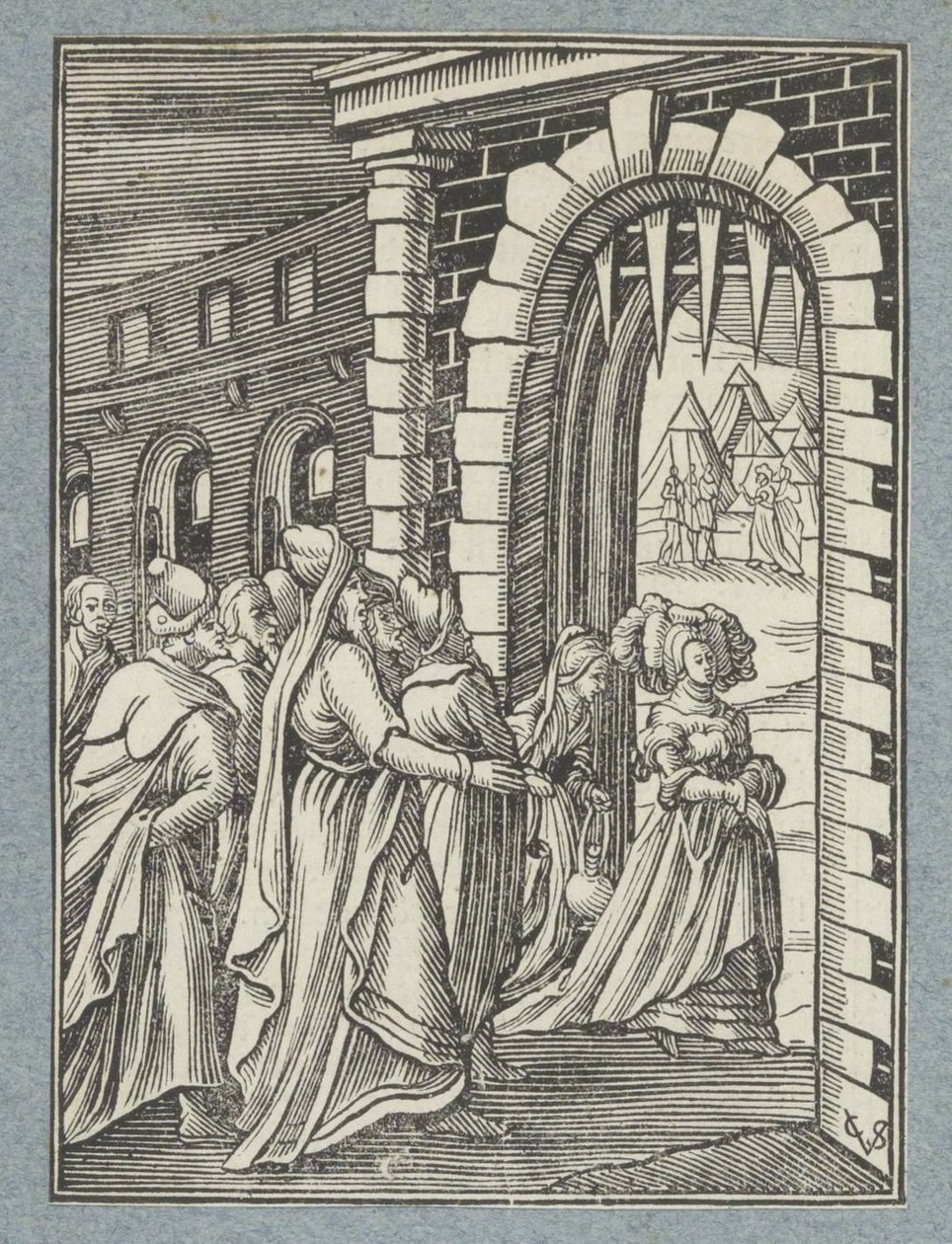 Judit y su criada en su camino hacia Holofernes de Christoffel van Sichem (II)