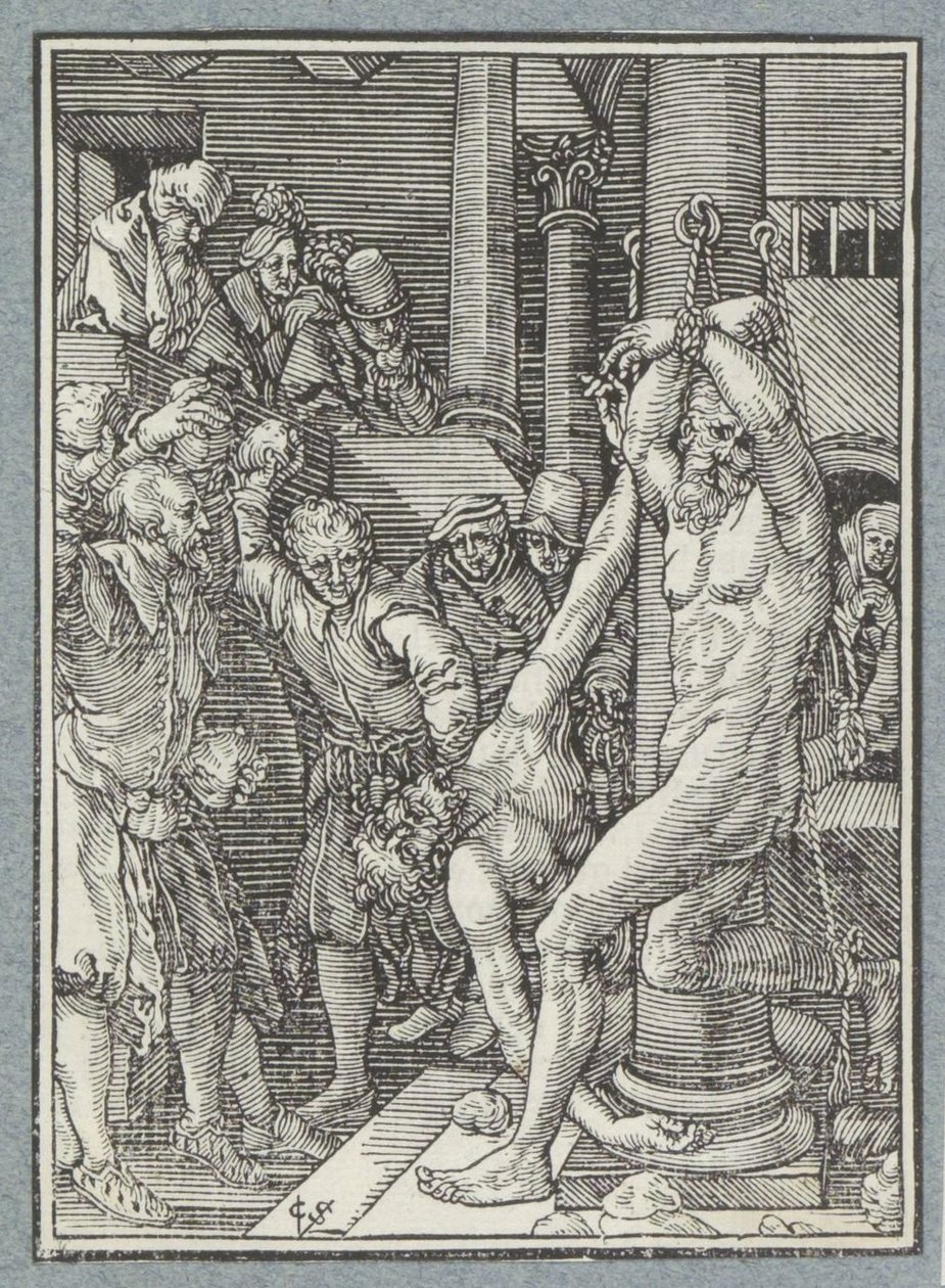 Lapidación de los ancianos de Christoffel van Sichem (II)