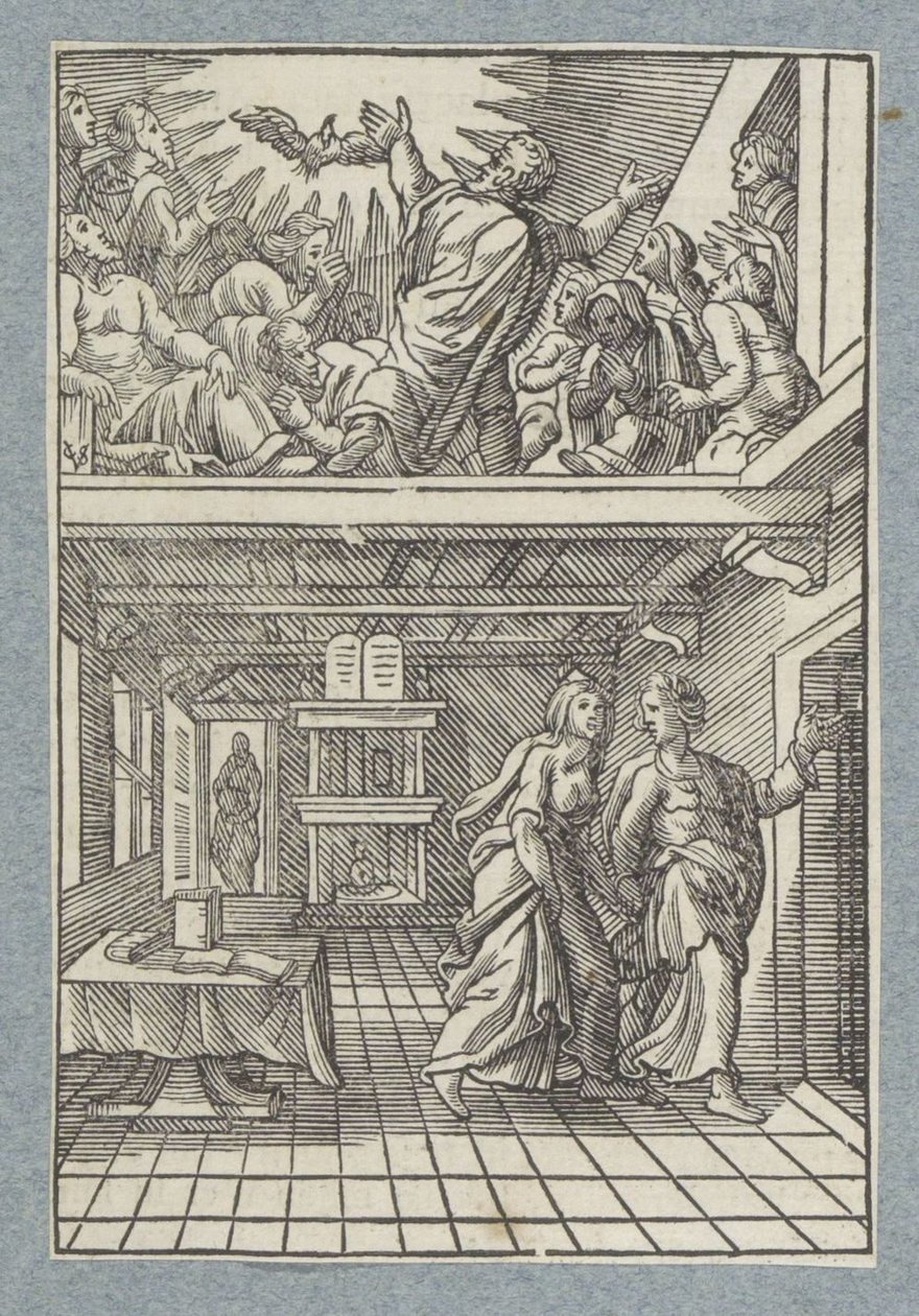 Derramamiento del Espíritu Santo de Christoffel van Sichem (II)