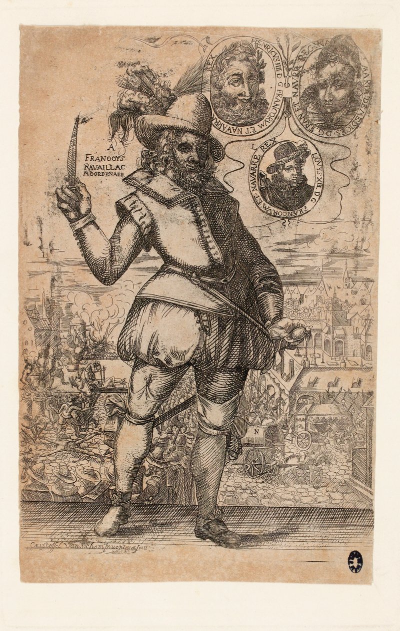 François Ravaillac, el asesino del Rey Enrique IV de Francia de Christoffel van Sichem