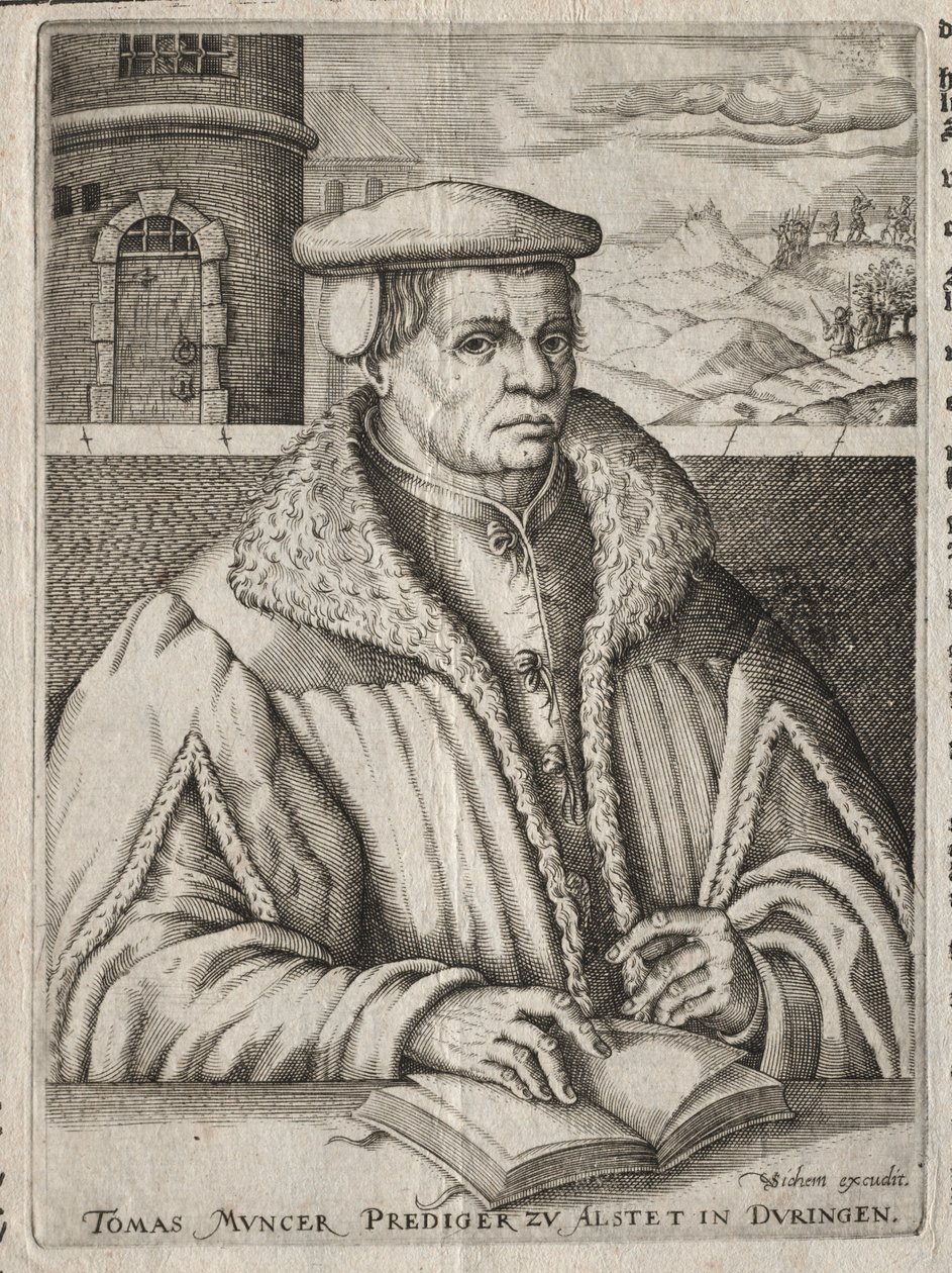 Retrato de Thomas Müntzer, 1609 de Christoffel van Sichem