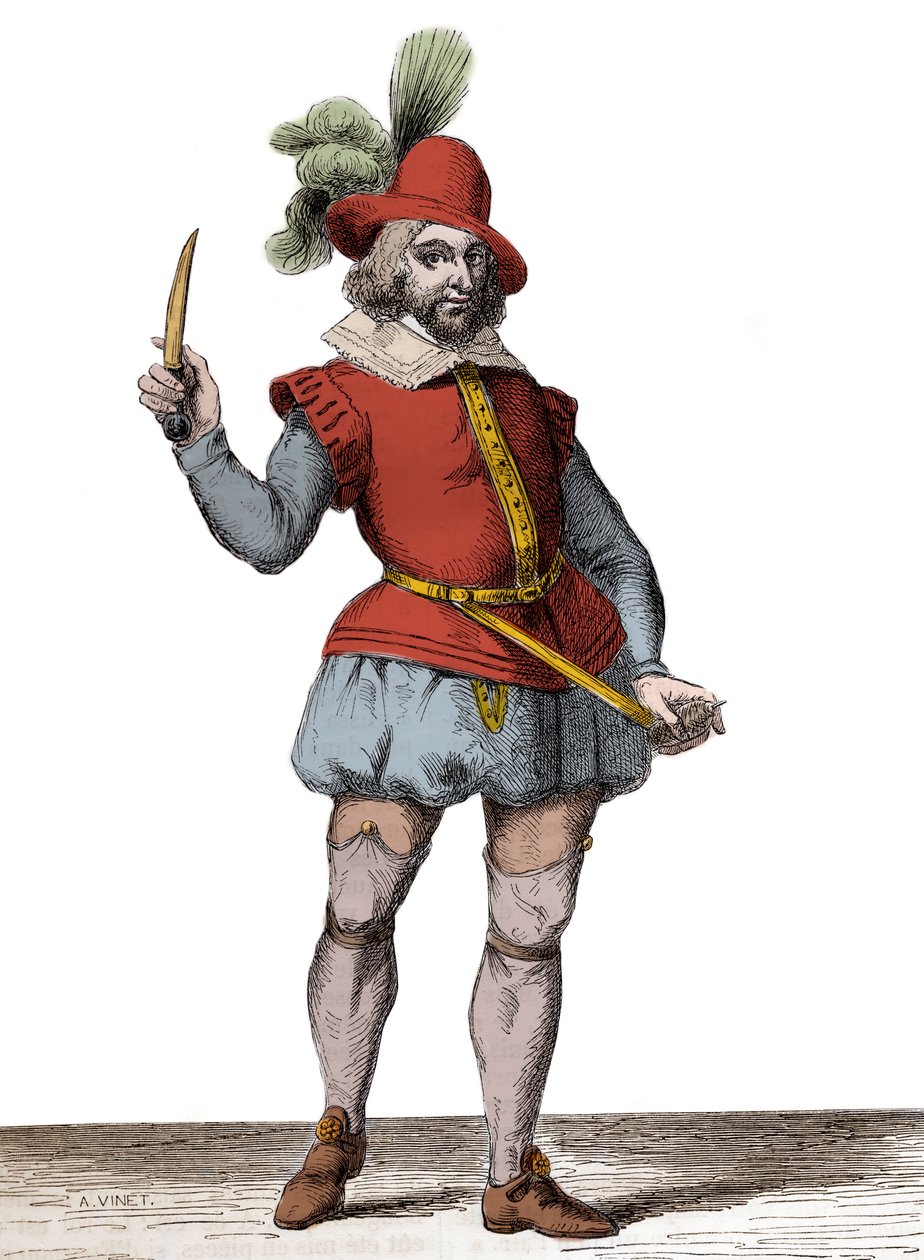 Retrato de François Ravaillac, el asesino de Enrique IV (1553-1610) grabado después de Sichem, Christoffel van el Viejo (1546-1624) - Retrato de cuerpo entero de François Ravaillac (1578-1610) asesino del rey Enrique IV (1553-1610) de Christoffel van the Elder Sichem