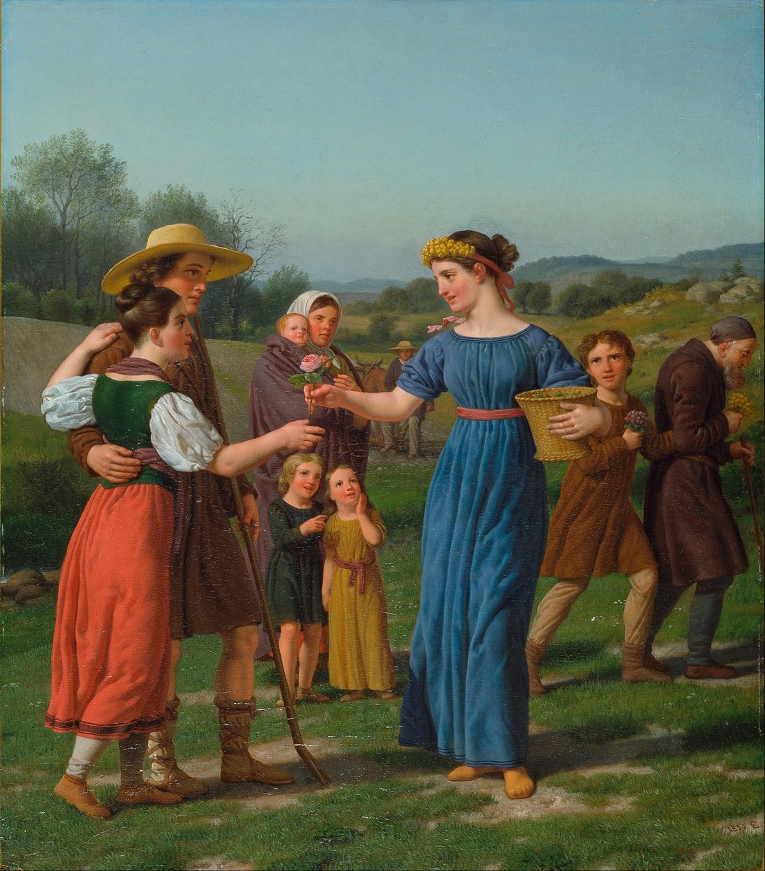 La doncella de lejos del poema de Schiller de Christoffer Wilhelm Eckersberg