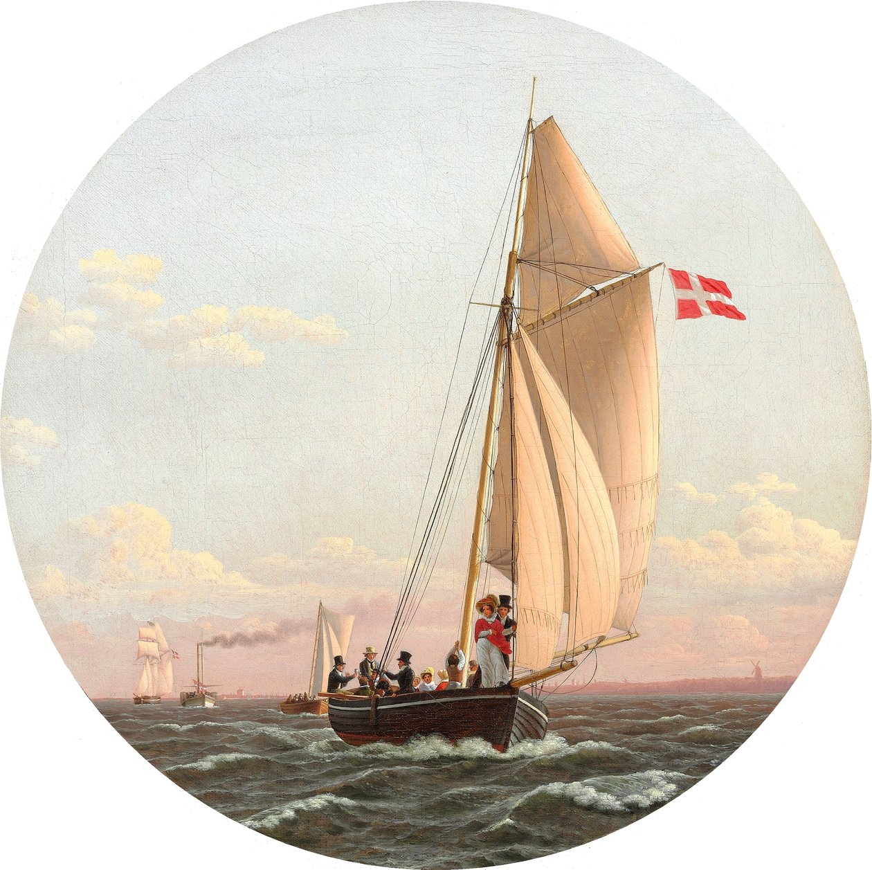 Danés: Navegar de Copenhague a Charlottenlund Navegar de Copenhague a Charlottenlund de Christoffer Wilhelm Eckersberg