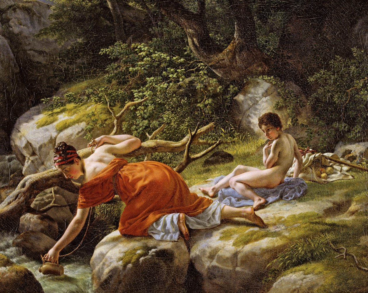 Agar e Ismael en el desierto de Christoffer Wilhelm Eckersberg