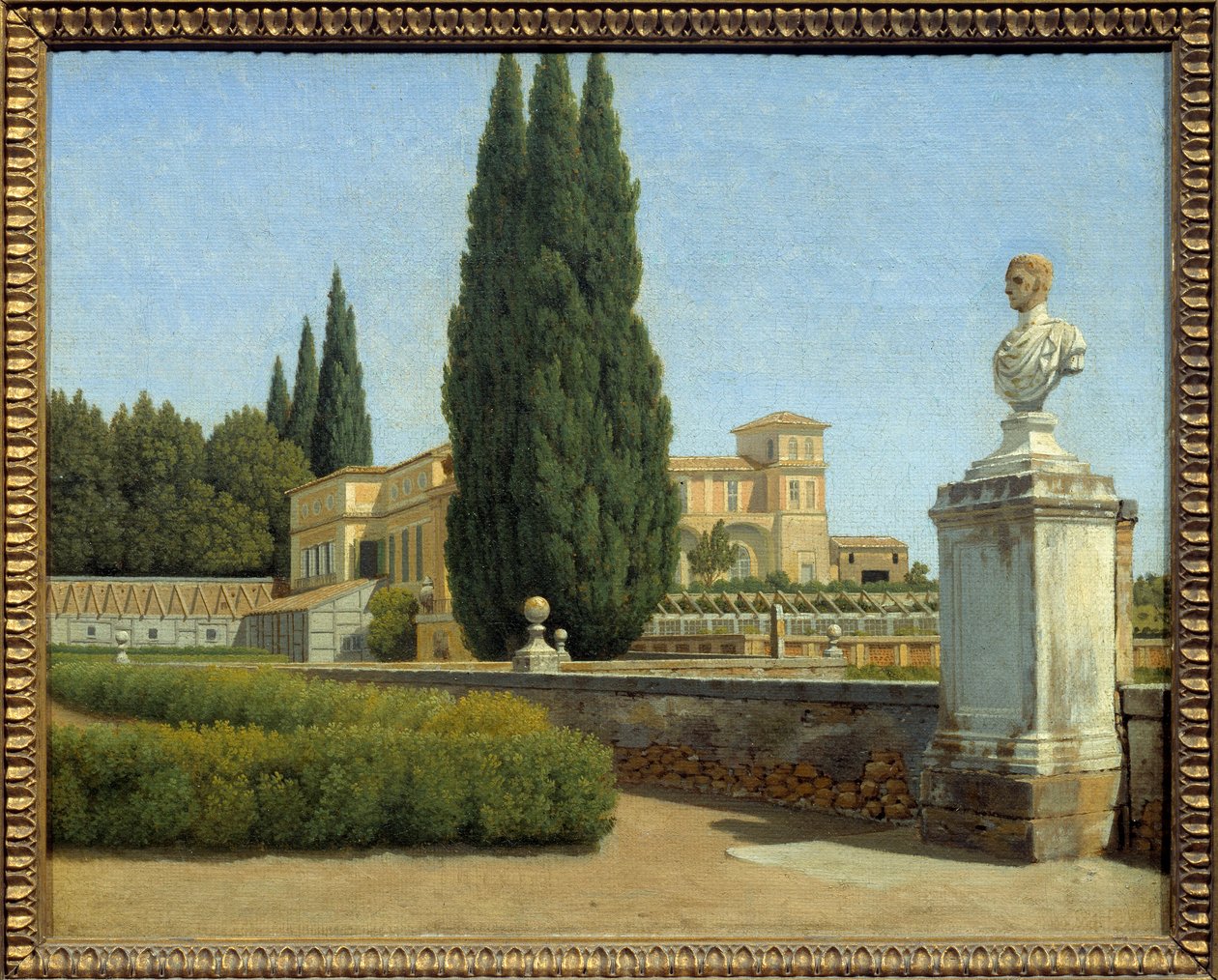 En los jardines de Villa Albani de Christoffer Wilhelm Eckersberg