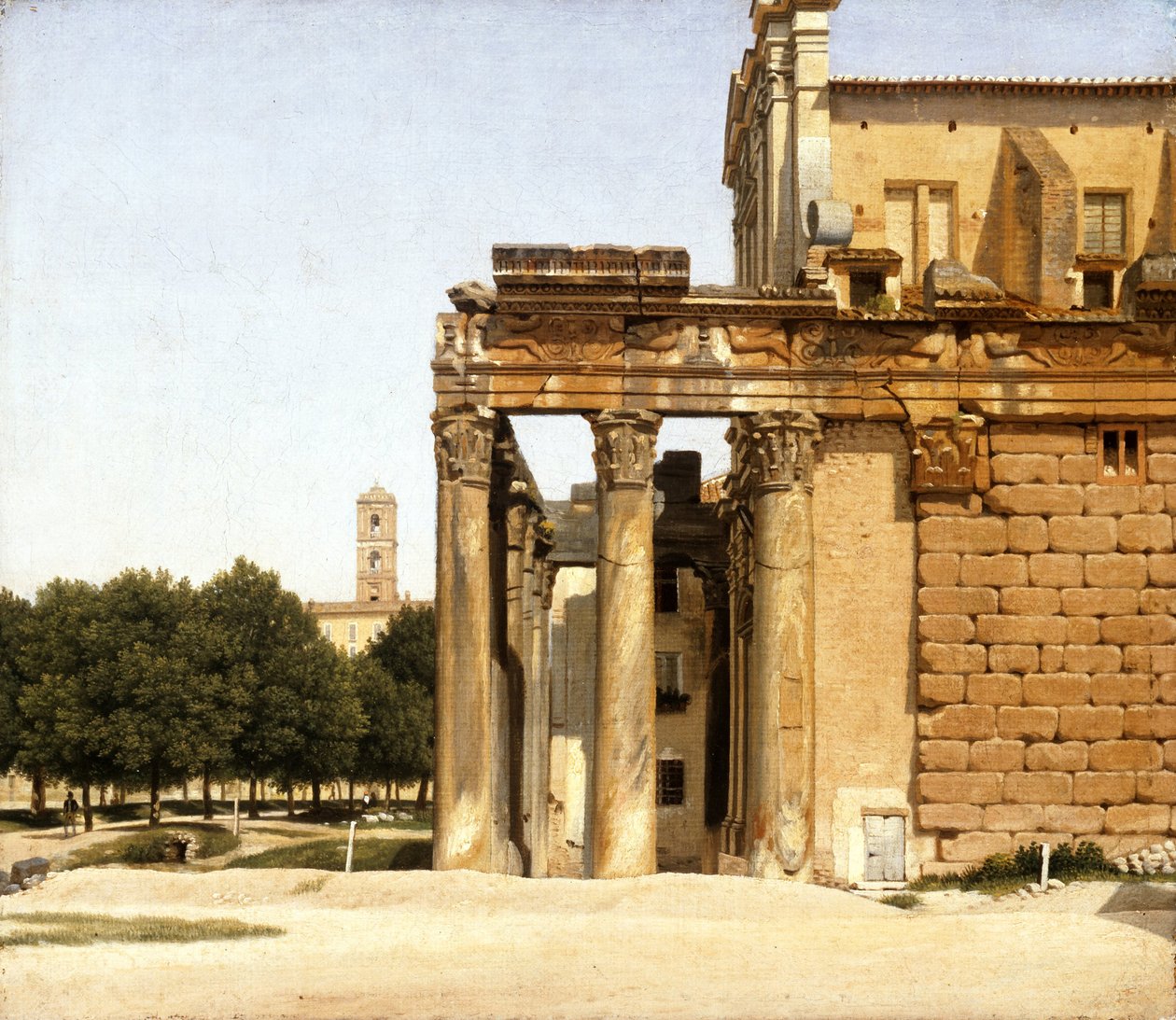 Vista de la Vía Sacra, Roma, 1814 de Christoffer Wilhelm Eckersberg