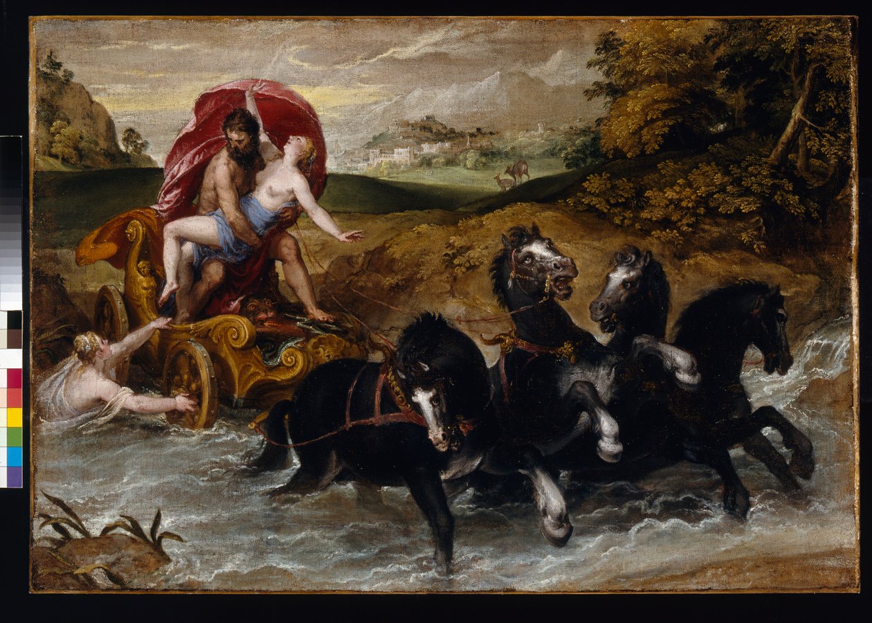 El rapto de Proserpina, c.1573 de Christoph Schwartz or Schwarz