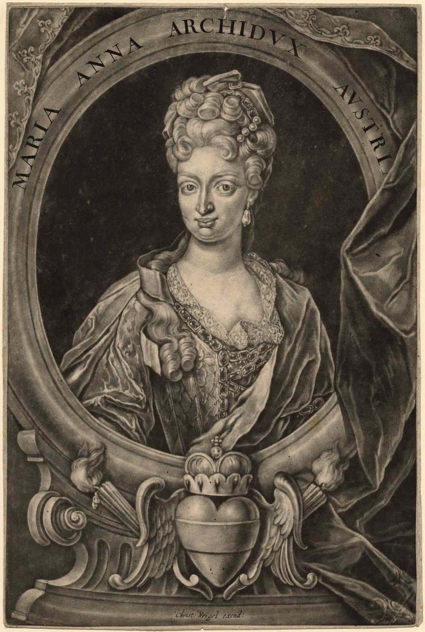 María Ana de Austria, Reina de Portugal de Christoph Weigel