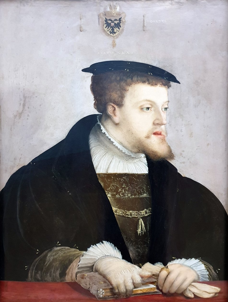 Alemán: Kaiser Karl V. (1500-1558) Emperador Karl V. de Christoph Amberger