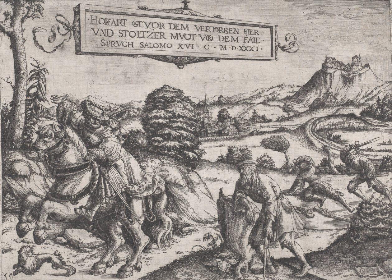 El Orgullo Precede a la Caída, 1531 de Christoph Bockstorffer