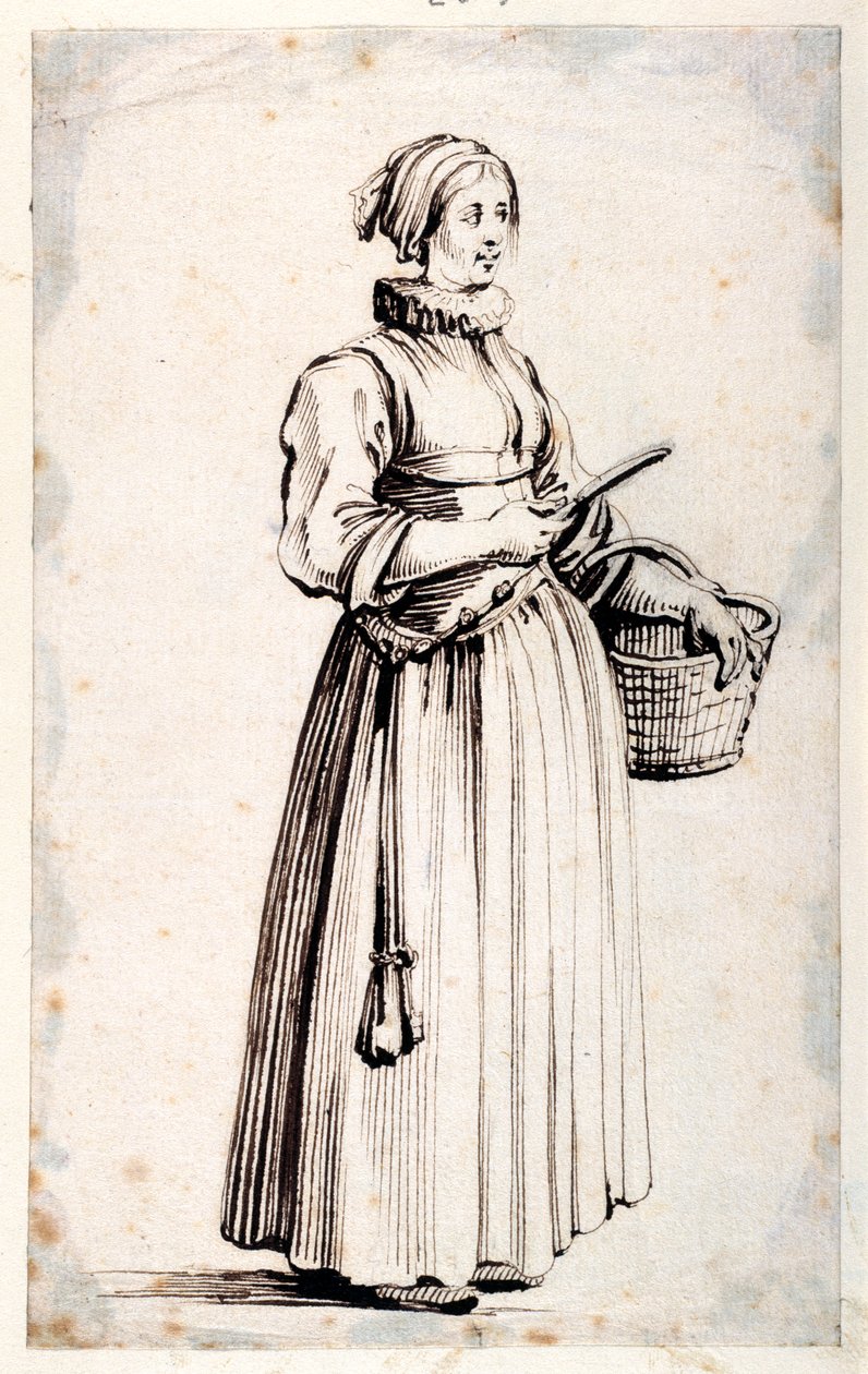 Figura con cesta y cuchillo de Kosma Sergejewitsch Petrow Wodkin