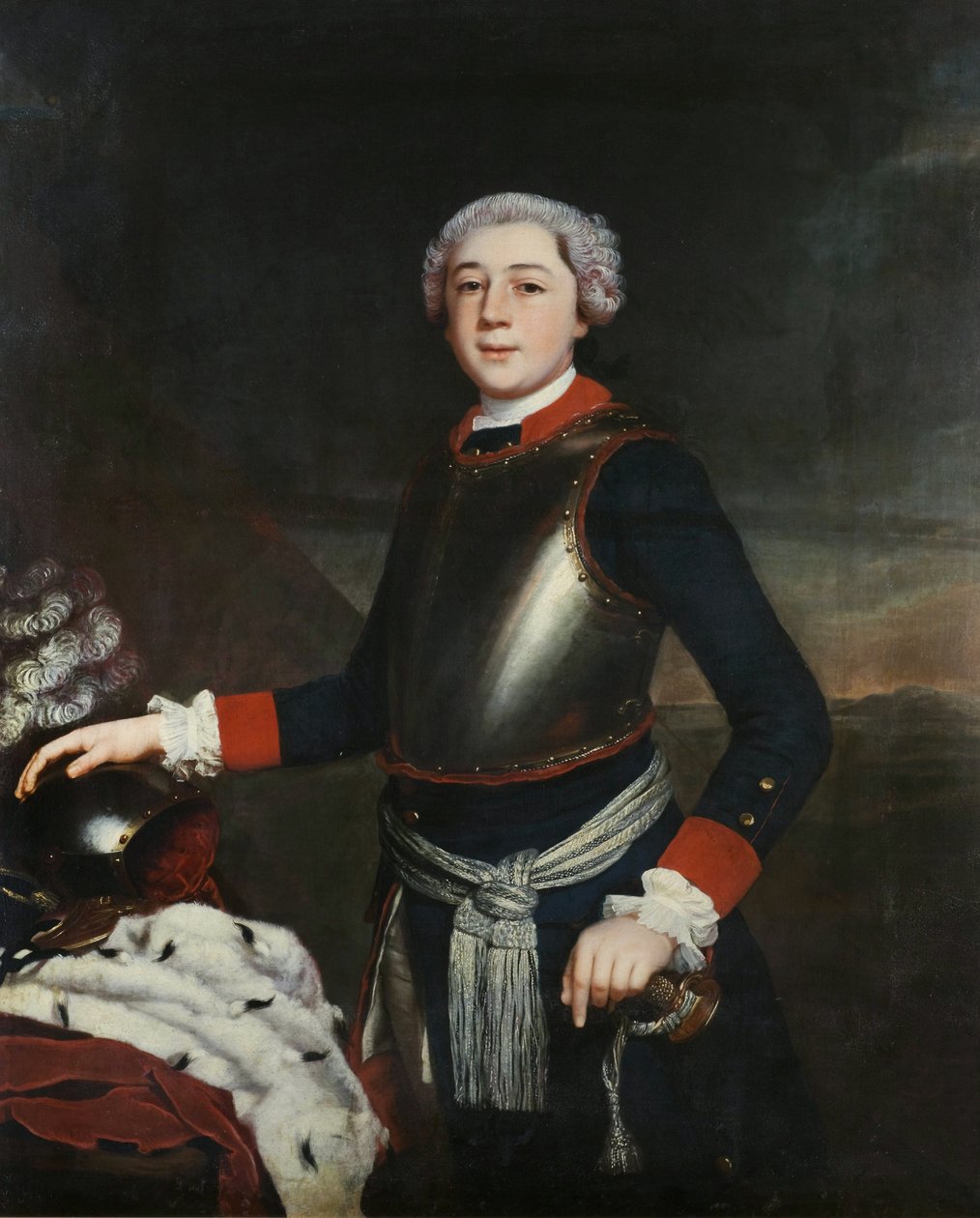 Leopold Friedrich Franz v. Anhalt-Dessau a una edad temprana de Christoph Friedrich Reinhold Lisiewski