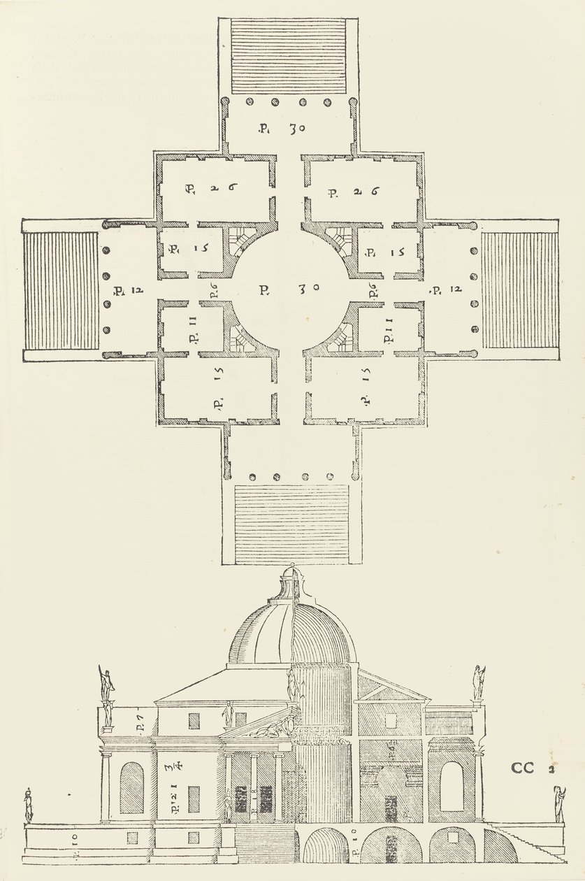 Los cuatro libros de la arquitectura de Andrea Palladio, 1570 de Christoph Krieger