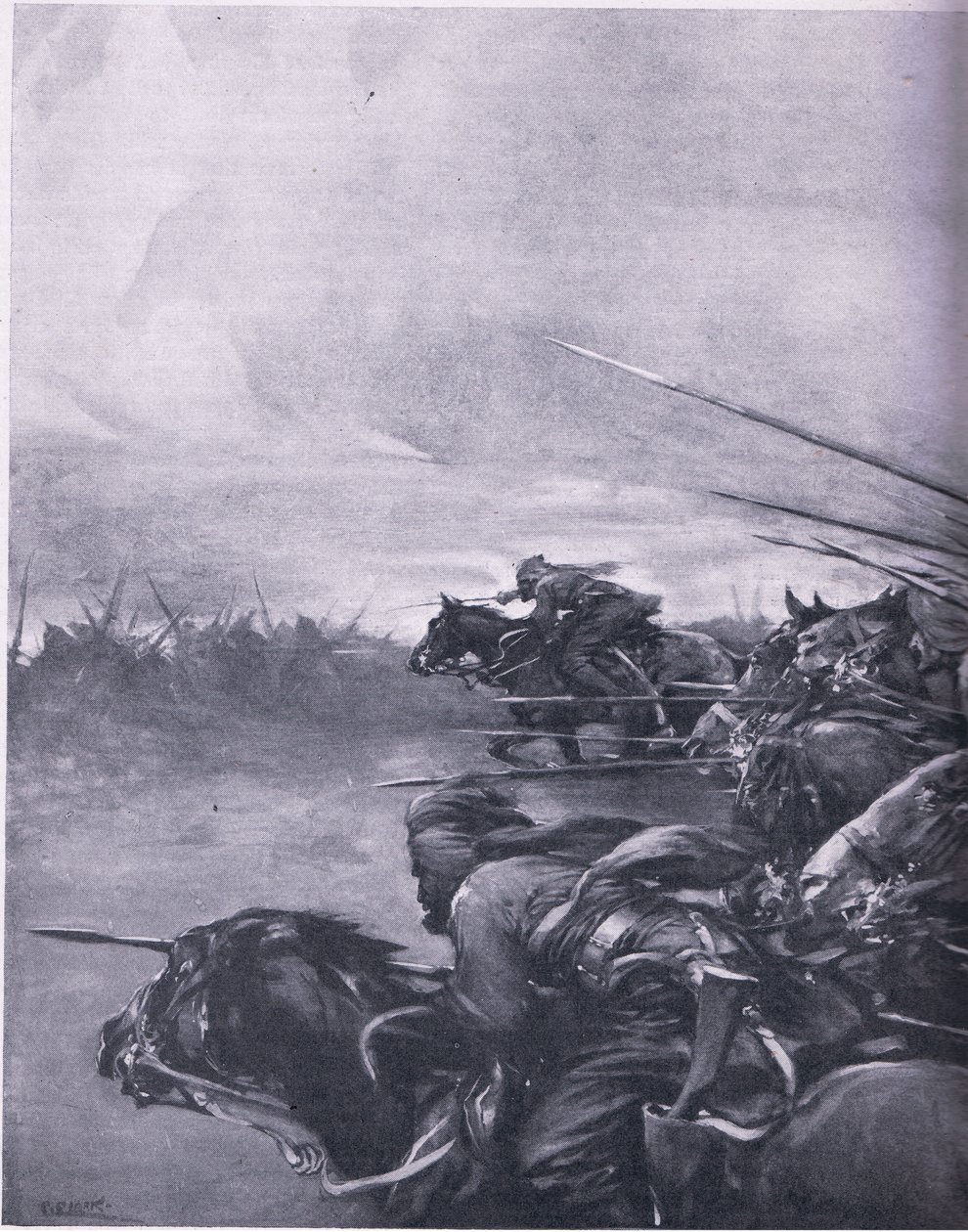 Los hijos morenos de la India luchando por el Rey. Carga de los Lanceros de Bengala de Christopher Clark