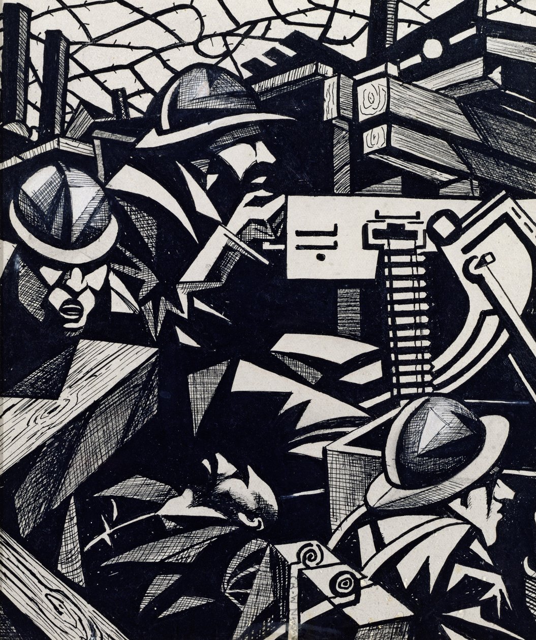 La Mitrailleuse de Christopher Richard Wynne Nevinson