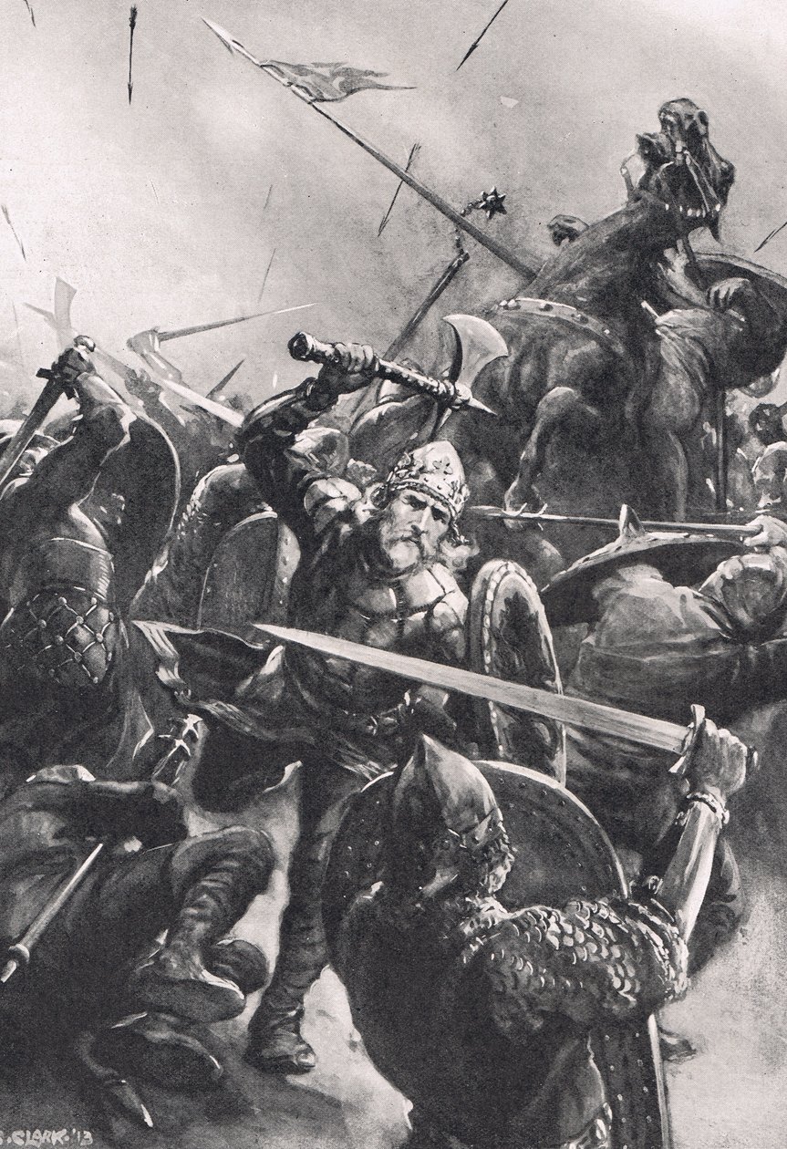 La Batalla de Stamford Bridge, ilustración de 