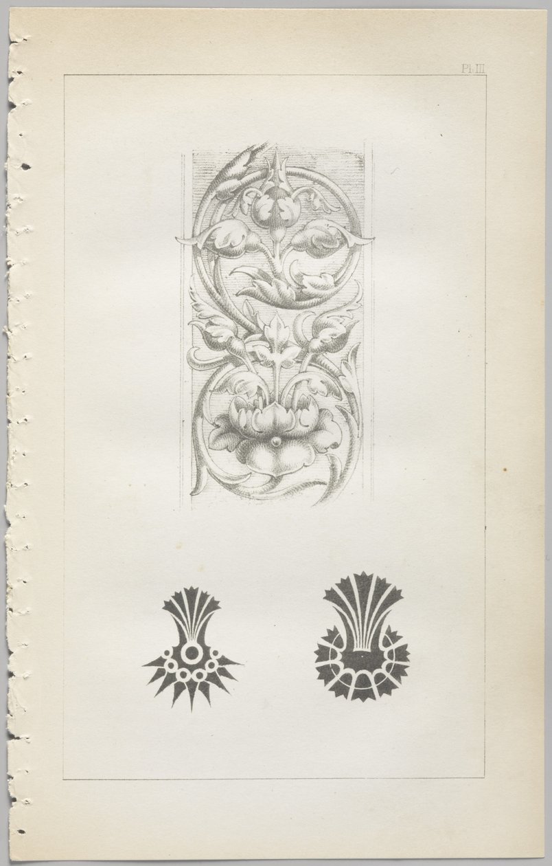 El arte del diseño decorativo: con un apéndice, dando las horas del día en que las flores se abren, publicado por Day & Son, Londres, 1862 de Christopher Dresser