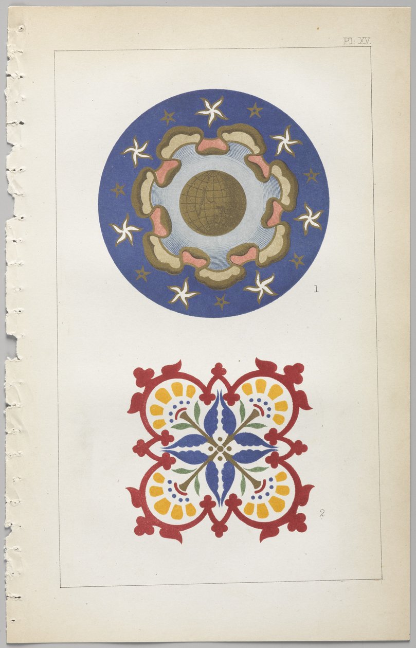 El arte del diseño decorativo: con un apéndice, dando las horas del día en que las flores se abren, publicado por Day & Son, Londres, 1862 de Christopher Dresser