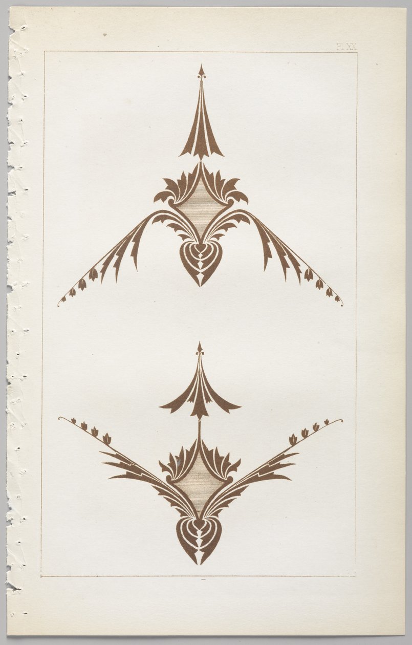El arte del diseño decorativo: con un apéndice, dando las horas del día en que las flores se abren, publicado por Day & Son, Londres, 1862 de Christopher Dresser