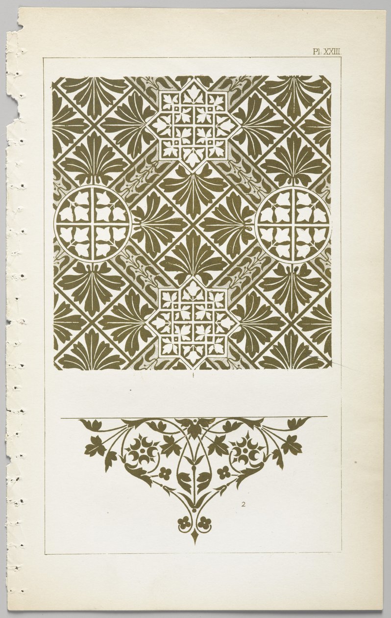El arte del diseño decorativo: con un apéndice, dando las horas del día en que las flores se abren, publicado por Day & Son, Londres, 1862 de Christopher Dresser
