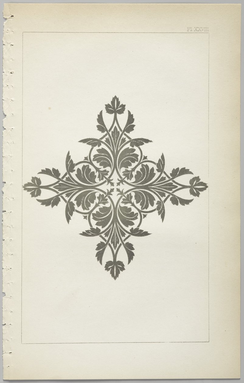 El arte del diseño decorativo: con un apéndice, dando las horas del día en que las flores se abren, publicado por Day & Son, Londres, 1862 de Christopher Dresser