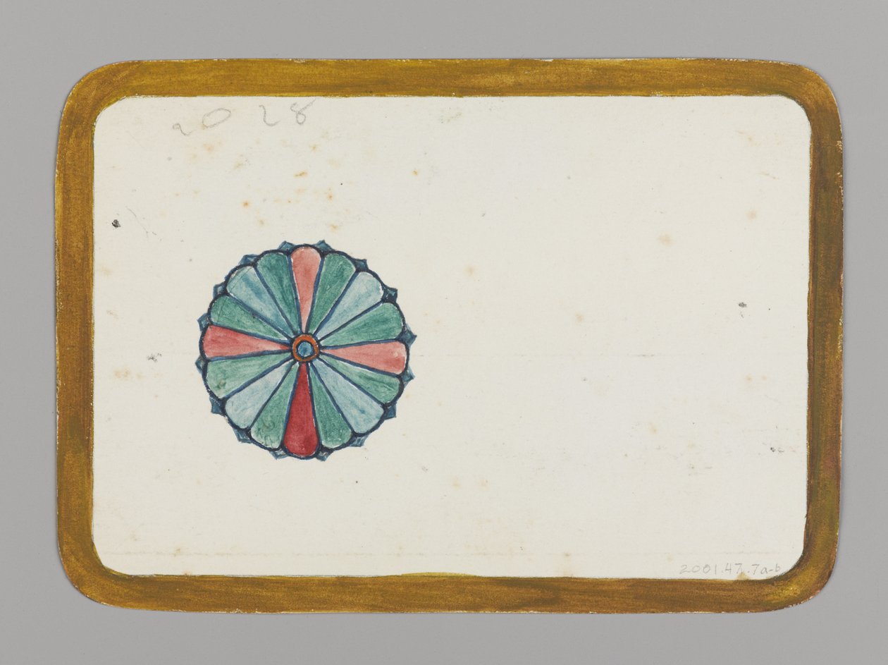 Crisantemo estilizado (verso), c.1880 de Christopher Grant La Farge